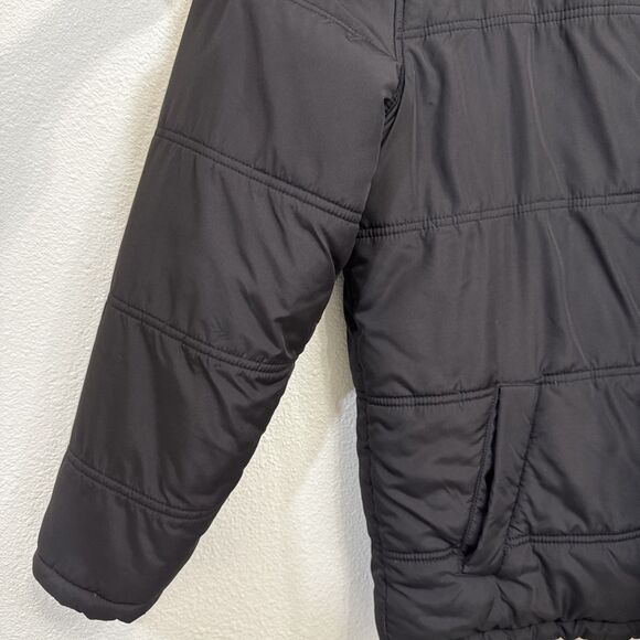 Weatherproof Vintage Men’s Sherpa Fleece Lined Puffer Jacket BLACK Full Zip L - Picture 3 of 8